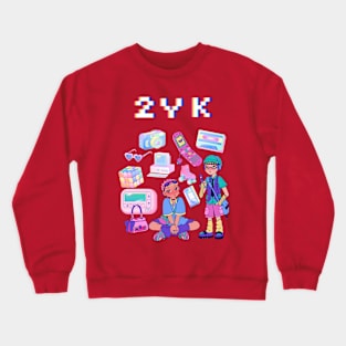 Retro 90s and Y2K Collage: Vintage Looks + Vibes Crewneck Sweatshirt